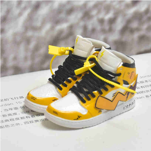 신발 미니어쳐 Nike Air Jordan 1 AJ1 Anime style Pikachu yellow MT-0018
